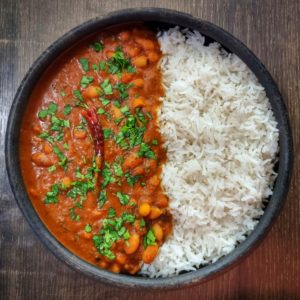 Rajma Chawal or Red Kidney Beans Curry and Rice